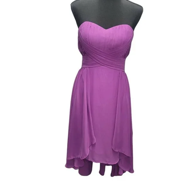 Unbranded | Dresses | Fuchsia High Low Formal Prom Bridesmaid Dress Pleated Bust Strapless Lined Sz S | Poshmark Unbranded | Dresses | Fuchsia High Low Formal Prom Bridesmaid Dress Pleated Bust Strapless Lined Sz S | Poshmark
